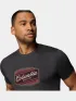 Columbia Parsons Point Short Sleeve Graphic Tee Férfi Póló 011-Black Heather/Badge Label
