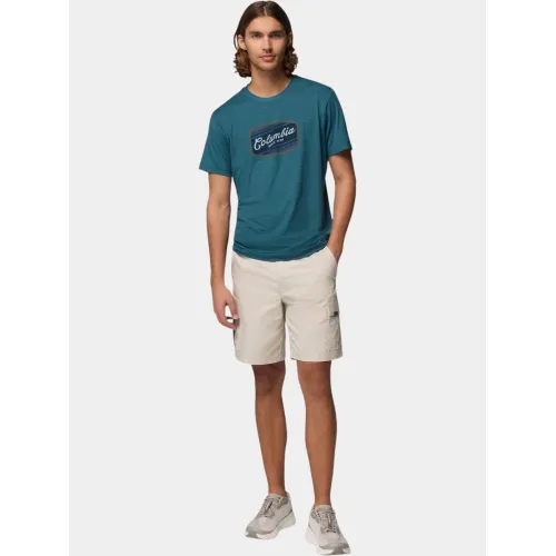 Columbia Parsons Point Short Sleeve Graphic Tee Férfi Póló 429-Everblue