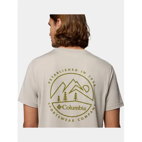 Columbia Parsons Point Short Sleeve Back Graphic Tee Férfi Póló 278-Dark Stone