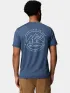 Columbia Parsons Point Short Sleeve Back Graphic Tee Férfi Póló 464-Collegiate Navy