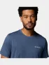 Columbia Parsons Point Short Sleeve Back Graphic Tee Férfi Póló 464-Collegiate Navy