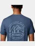 Columbia Parsons Point Short Sleeve Back Graphic Tee Férfi Póló 464-Collegiate Navy