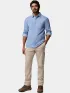 Columbia Twill River Long Sleeve Knit Shirt Férfi Ing 447 - Rainy Day Heather