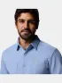 Columbia Twill River Long Sleeve Knit Shirt Férfi Ing 447 - Rainy Day Heather