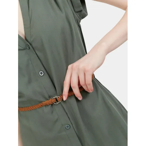 Fundango Mona Dress Női Ruha 537-khaki