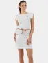 Fundango Sagitta Dress Női Ruha 140-white stripe