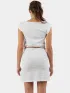 Fundango Sagitta Dress Női Ruha 140-white stripe