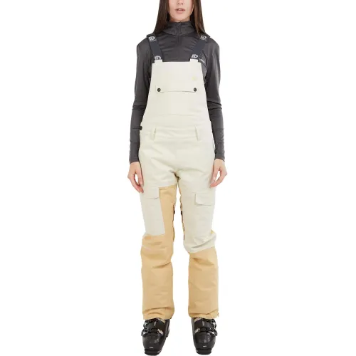 Fundango Sakura Bib Pants Fundango Sakura Bib Pants Női Sínadrág, Snowboard Nadrág 208-vanilla