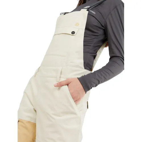 Fundango Sakura Bib Pants Fundango Sakura Bib Pants Női Sínadrág, Snowboard Nadrág 208-vanilla