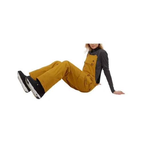 Fundango Sakura Bib Pants Fundango Sakura Bib Pants Női Sínadrág, Snowboard Nadrág 240-mustard