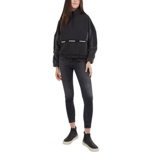 Fundango Calypso Hybrid Pullover Női Polár, Softshell, Középréteg 890-black