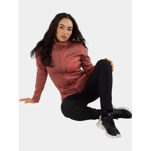 Fundango Antilles Melange Jacket Női Polár, Softshell, Középréteg 386-mauve heather