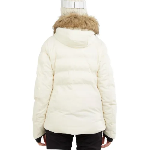 Fundango Elyra Fur Padded Jacket Fundango Elyra Fur Padded Jacket Női Síkabát, Snowboard Kabát 150-butter