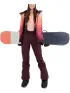 Fundango Pumila Padded Jacket Női Síkabát, Snowboard Kabát 354-sugar coral