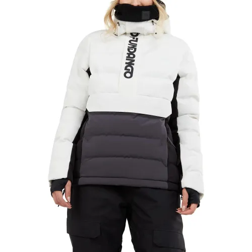 Fundango Everett Padded Anorak Fundango Everett Padded Anorak Női Síkabát, Snowboard Kabát 100-white