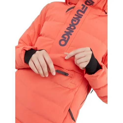 Fundango Everett Padded Anorak Fundango Everett Padded Anorak Női Síkabát, Snowboard Kabát 352-coral