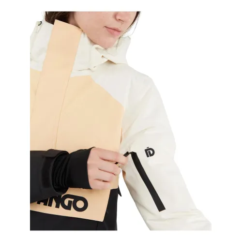 Fundango Birch Logo Anorak Női Síkabát, Snowboard Kabát 208-vanilla