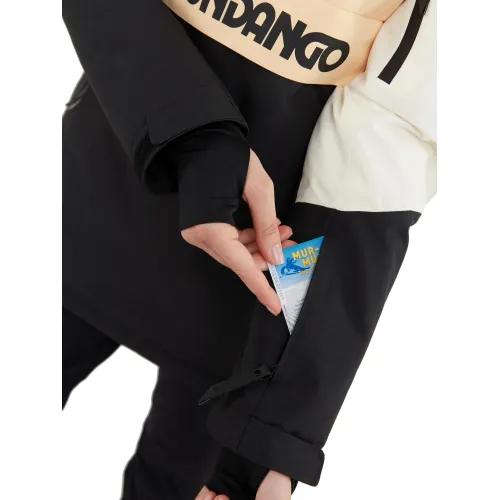 Fundango Birch Logo Anorak Női Síkabát, Snowboard Kabát 208-vanilla