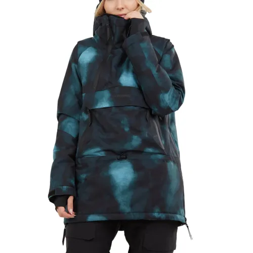 Fundango Hooper Anorak Fundango Hooper Anorak Női Síkabát, Snowboard Kabát 530-aquarelle
