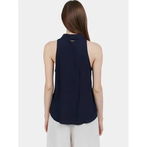Fundango Myrto Sleeveless Shirt Női Ing, Blúz 480-navy