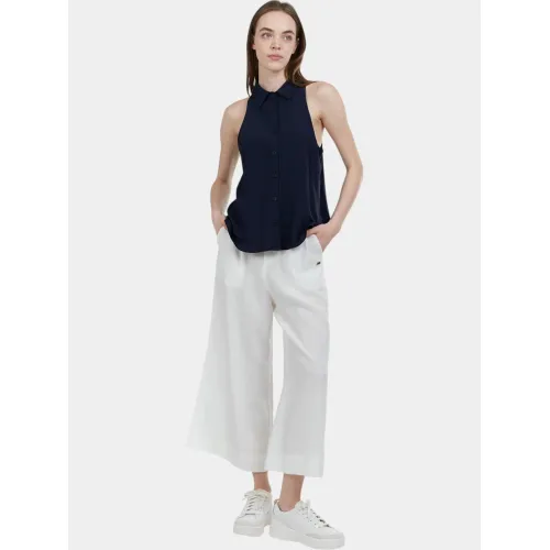Fundango Myrto Sleeveless Shirt Női Ing, Blúz 480-navy