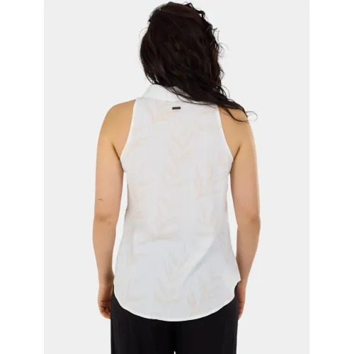 Fundango Myrto Sleeveless Shirt Női Ing, Blúz 185-light fossil