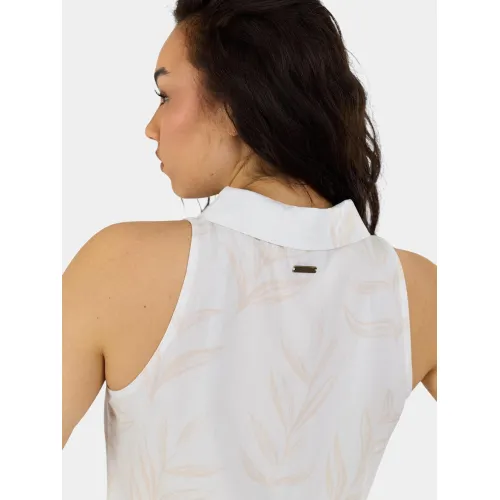 Fundango Myrto Sleeveless Shirt Női Ing, Blúz 185-light fossil