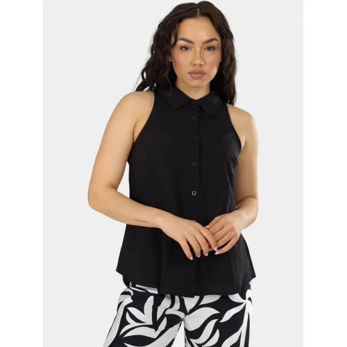 Fundango Myrto Sleeveless Shirt Női Ing, Blúz 890-black