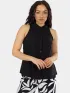 Fundango Myrto Sleeveless Shirt Női Ing, Blúz 890-black
