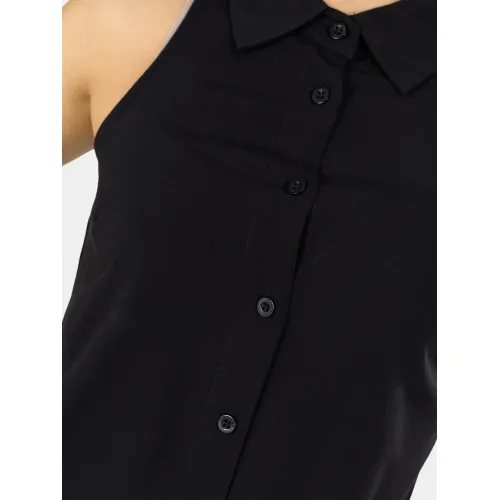 Fundango Myrto Sleeveless Shirt Női Ing, Blúz 890-black