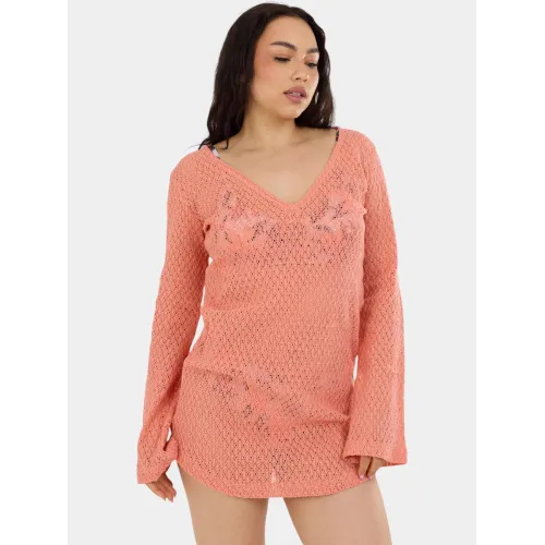 Fundango Shoreline Cover-up Női Ing, Blúz 349-faded coral