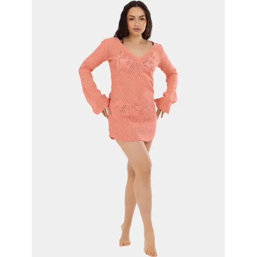 Fundango Shoreline Cover-up Női Ing, Blúz 349-faded coral