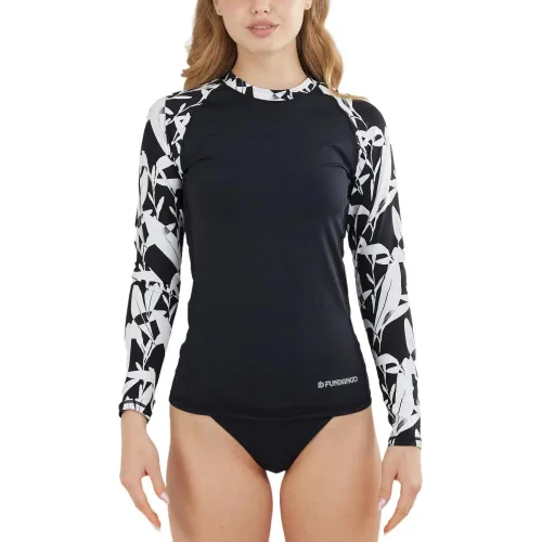 Fundango Joyce Long Sleeve Rashguard Női Lycra 984-black diamond