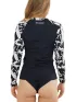 Fundango Joyce Long Sleeve Rashguard Női Lycra 984-black diamond