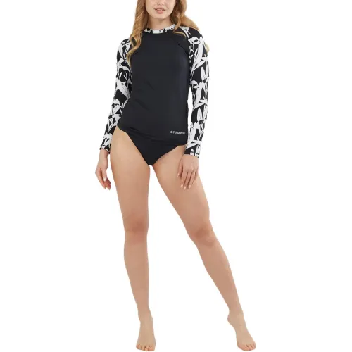 Fundango Joyce Long Sleeve Rashguard Női Lycra 984-black diamond