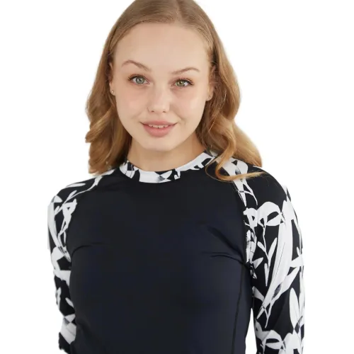 Fundango Joyce Long Sleeve Rashguard Női Lycra 984-black diamond