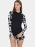 Fundango Joyce Long Sleeve Rashguard Női Lycra 899-black pattern