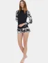 Fundango Joyce Long Sleeve Rashguard Női Lycra 899-black pattern