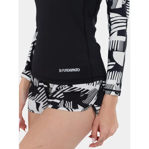 Fundango Joyce Long Sleeve Rashguard Női Lycra 899-black pattern