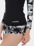 Fundango Joyce Long Sleeve Rashguard Női Lycra 899-black pattern