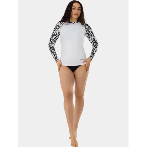 Fundango Joyce Long Sleeve Rashguard Női Lycra 909-zebra whisper
