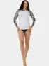 Fundango Joyce Long Sleeve Rashguard Női Lycra 909-zebra whisper