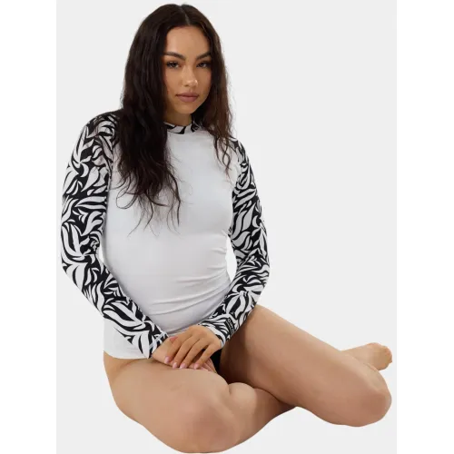 Fundango Joyce Long Sleeve Rashguard Női Lycra 909-zebra whisper