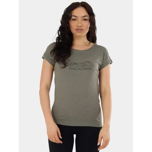 Fundango Lima II T-shirt Női Fitness felső 537-khaki