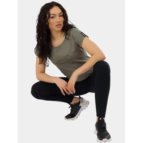 Fundango Lima II T-shirt Női Fitness felső 537-khaki
