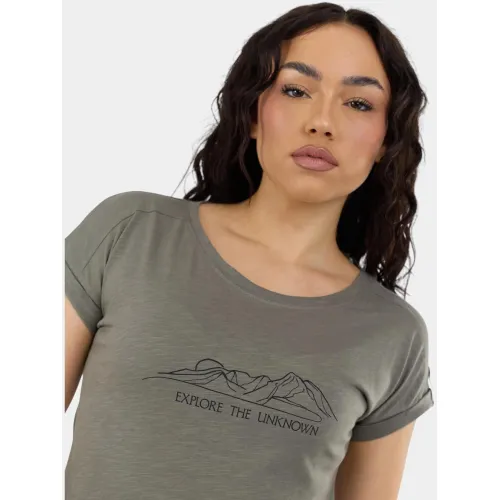 Fundango Lima II T-shirt Női Fitness felső 537-khaki