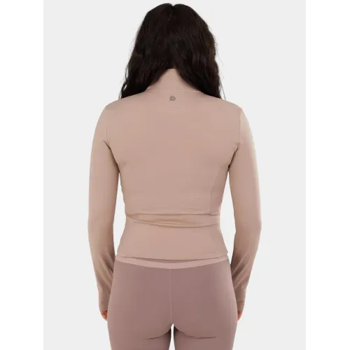 Fundango Flop Zip Up Top Női Hosszú ujjú póló 640-brick
