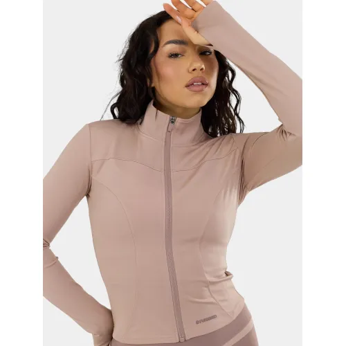 Fundango Flop Zip Up Top Női Hosszú ujjú póló 640-brick