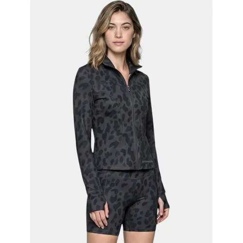 Fundango Flop Zip Up Top Női Hosszú ujjú póló 796-scratch