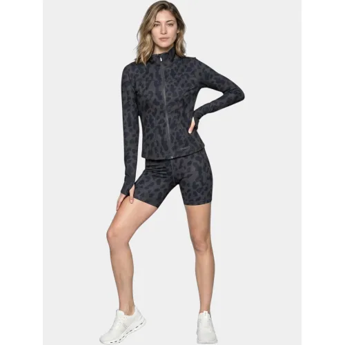 Fundango Flop Zip Up Top Női Hosszú ujjú póló 796-scratch